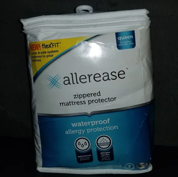 New Allerease Zip Mattress Protector Waterproof Queen - Picture 3 of 9